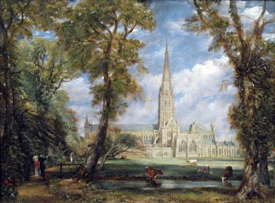 Cattedrale di Salisbury dai giardini del vescovo da John Constable